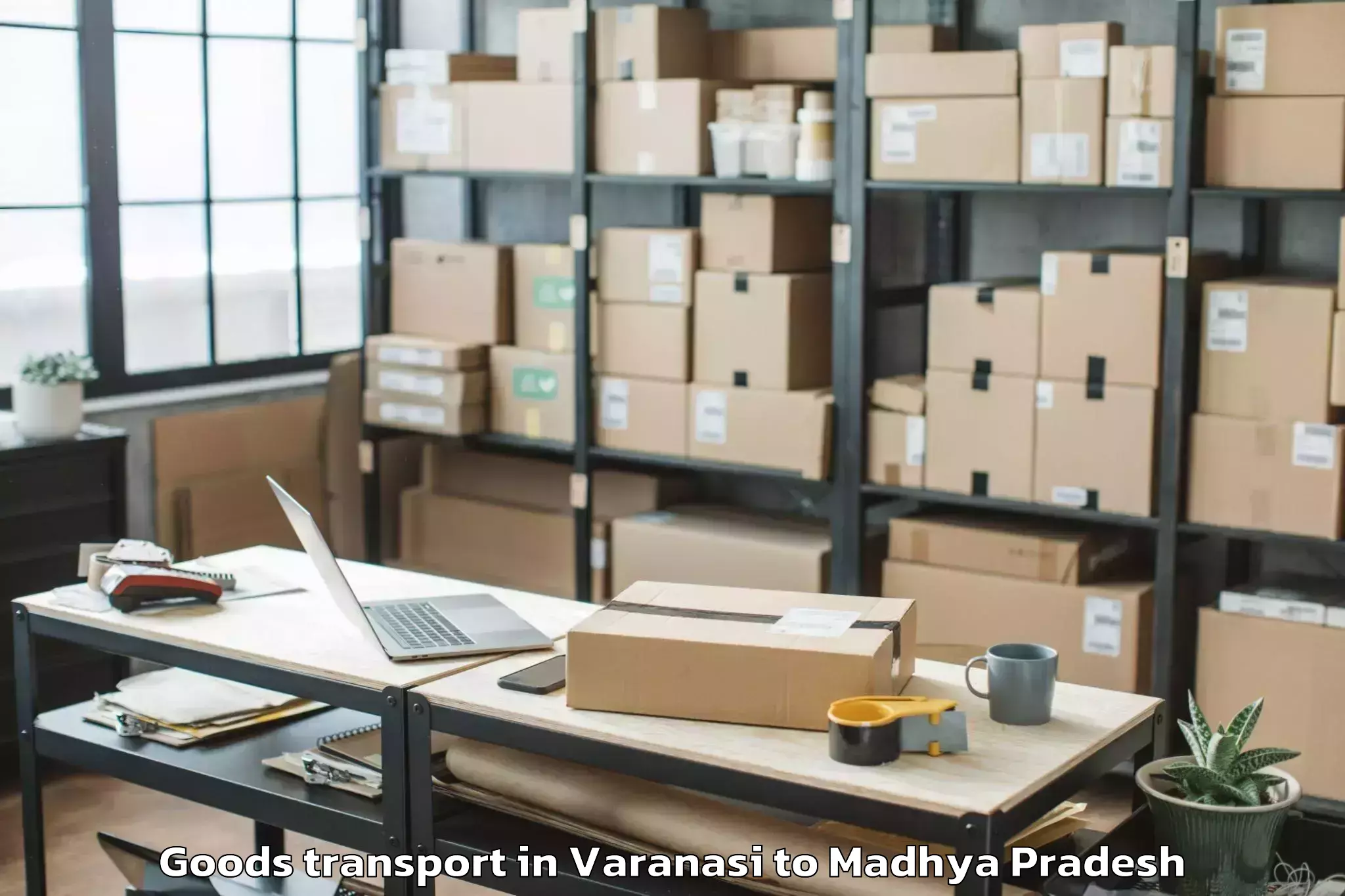 Easy Varanasi to Gwalior Goods Transport Booking